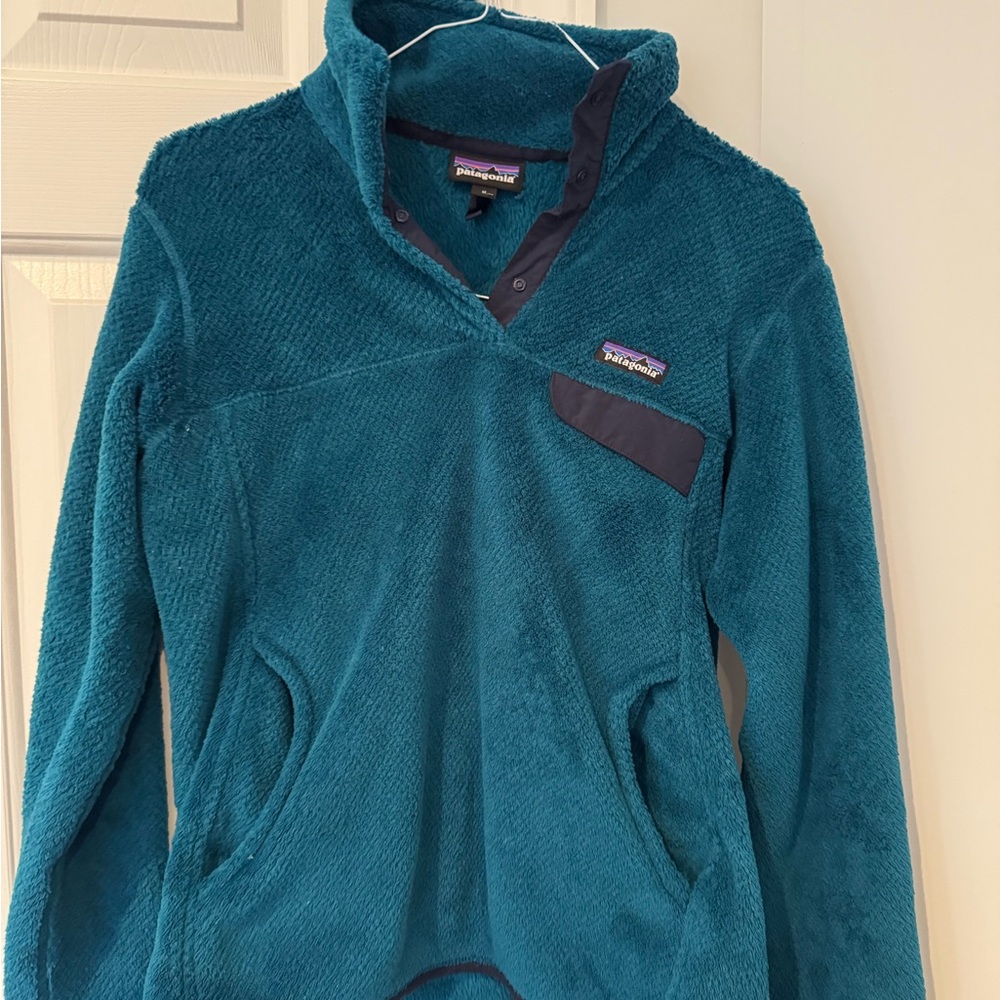 Patagonia Turquoise Fleece Pullover
